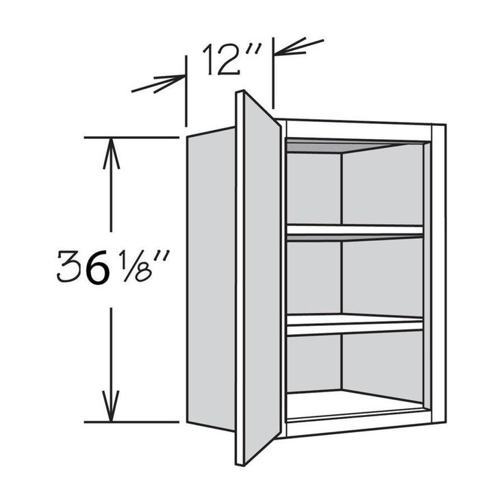allen + roth Stonewall 21-in W x 36.125-in H x 12-in D Stone Maple Door Wall Semi-Custom Cabinet