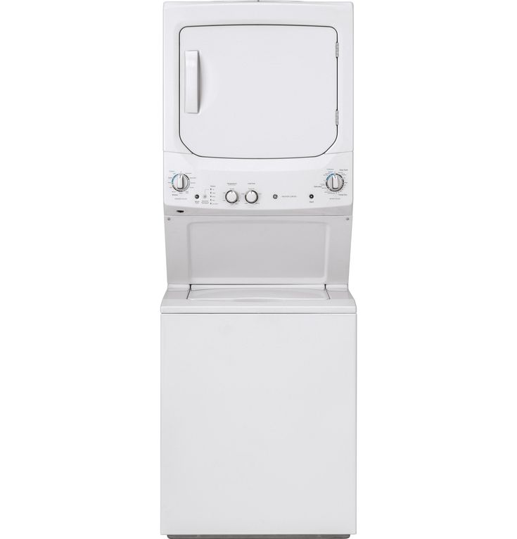 GE Gas Stacked Laundry Center with 3.8-cu ft Washer and 5.9-cu ft Dryer