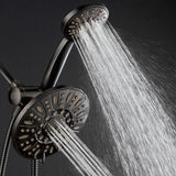 48-spray 7 in. Dual Shower Head and Handheld Shower Head in Oil Rubbed Bronze - Super Arbor
