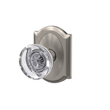 Schlage Custom Hobson Aged Bronze with Camelot Trim Combined Interior Glass Door Knob
