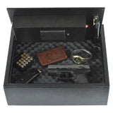 Biometric Fingerprint Drawer Personal Gun Safe, Black - Super Arbor