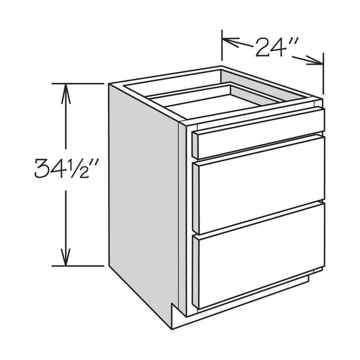 allen + roth Aveley 30-in W x 34.5-in H x 24-in D Linen Maple Drawer Base Semi-Custom Cabinet