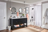 Moen Genta LX 7-in Matte Black Wall-Mount Hand Towel Bar