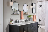 Moen Genta LX 7-in Matte Black Wall-Mount Hand Towel Bar