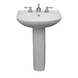 Barclay Products Cynthia 520 Pedestal Combo Bathroom Sink in White