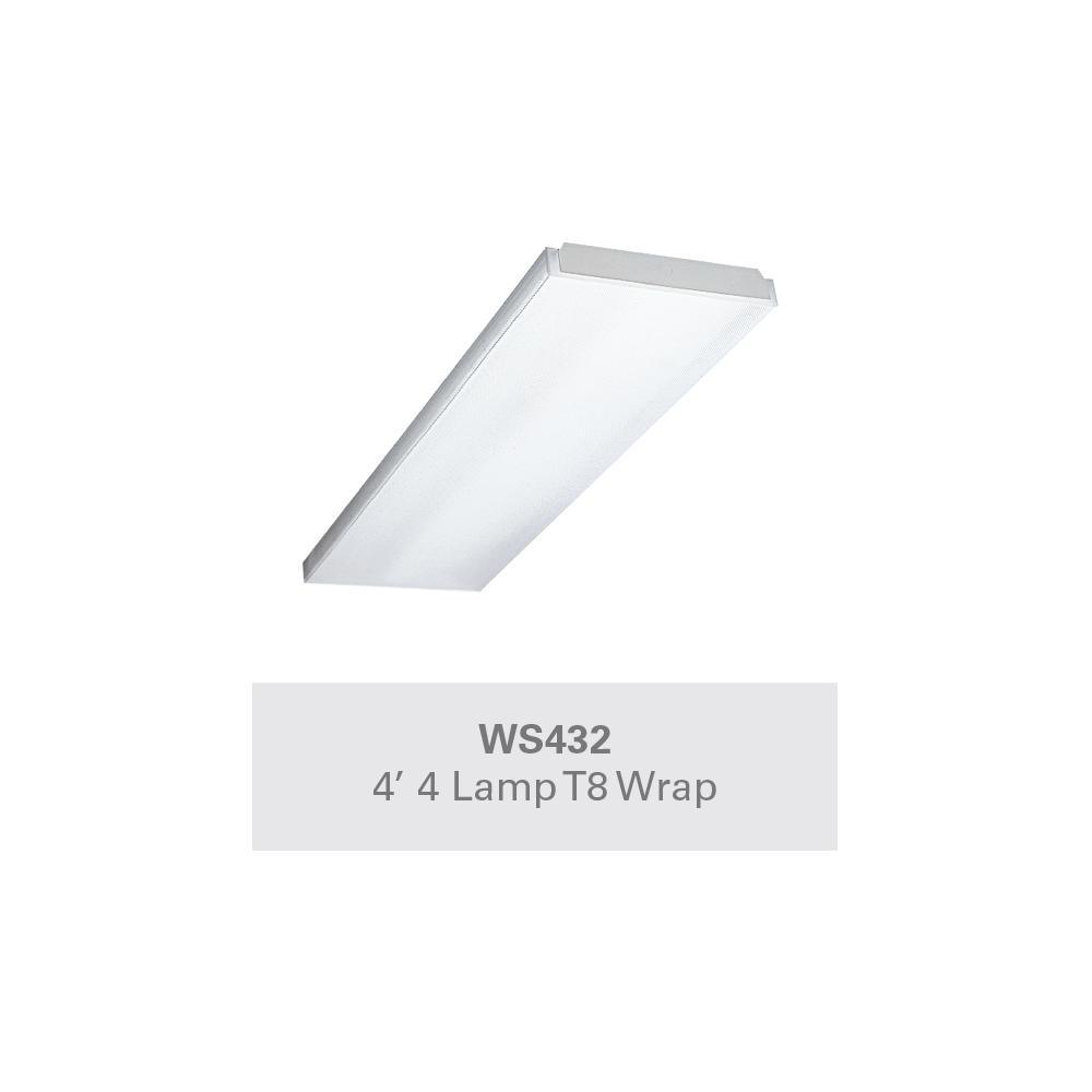 4-Light 4 ft. White Wraparound Light - Super Arbor