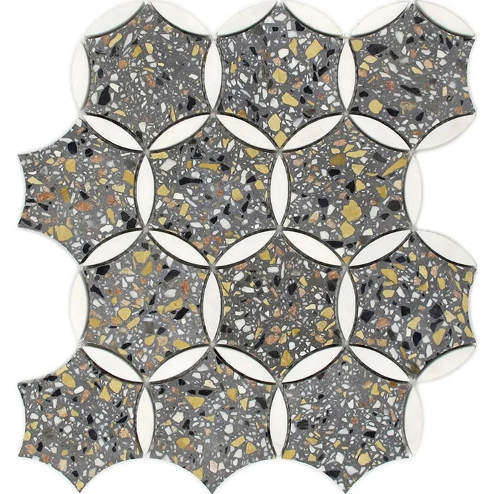 Apollo Tile Stellare Gray, White 12-in x 13-in Honed Natural stone Marble Mosaic Floor and Wall Tile product image