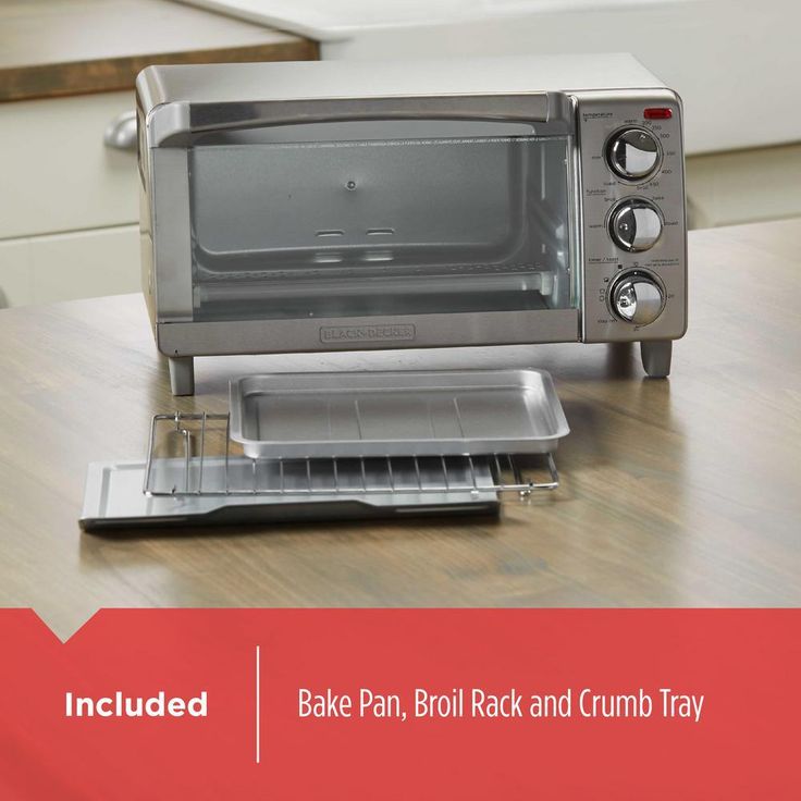 4-Slice Stainless Steel Toaster Oven