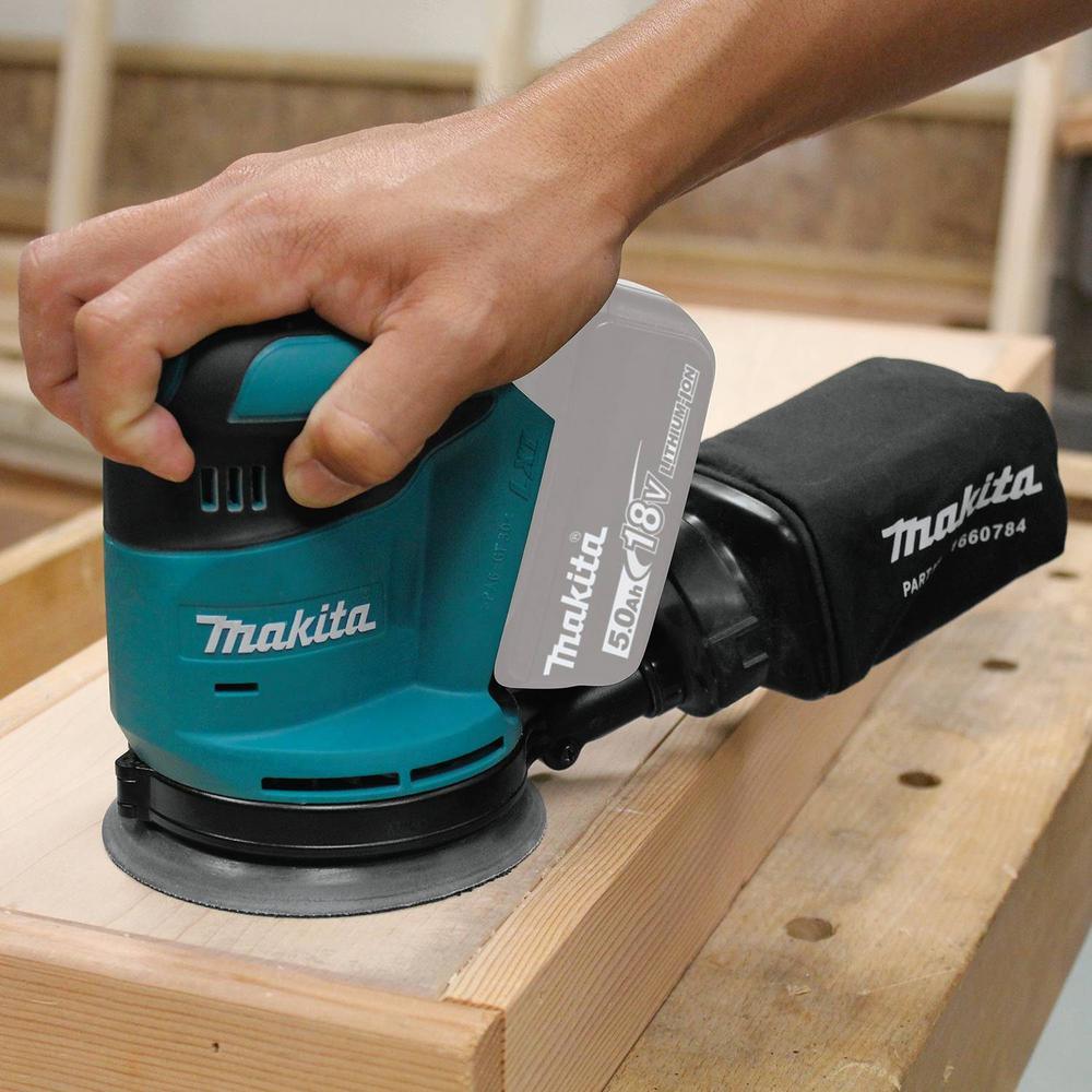 18-Volt LXT 4.0 Ah Battery and Rapid Optimum Charger Starter Pack with Bonus 18V LXT 5 in. Random Orbit Sander - Super Arbor