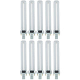 60-Watt Equivalent Twin Tube PL U-Shaped GX23 Base CFL Light Bulb in Cool White, 4100K (10-Pack) - Super Arbor