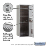 41 in. H x 16 3/4 in. W Aluminum Front Loading 4C Horizontal Mailbox with 4 MB1 Doors/1 PL5 - Super Arbor