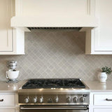 MSI Dove Gray Arabesque 10-1/2 in. x 15-1/2 in. x 8 mm Glossy Ceramic Mesh-Mounted Mosaic Wall Tile (11.7 sq. ft. / case)
