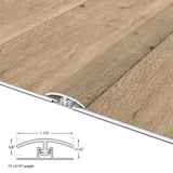 CALI Mute Step Aged Hickory 0.56-in T x 1.25-in W x 72-in L Vinyl T-moulding