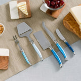 Laguiole 5 Piece Cheese Knife, Fork and Slicer Set, 