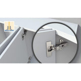 Concealed Half Overlay 1-3/8 in. (35 mm) Frameless Hinge, Toolless Clip-On Cup assembly (10-Pack) - Super Arbor