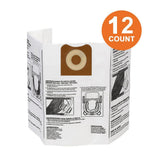 High-Efficiency Size A Dust Bags for 12 Gal. to 16 Gal. RIDGID Wet/Dry Vacs (2-Pack) - Super Arbor
