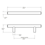 3 in. (76 mm) Flat Black Bar Drawer Pull (4-Pack)
