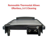 27 sq. in. Black Nonstick Electric Griddle with Drip Pan