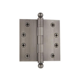 4 in. Ball Tip Heavy Duty Hinge with Square Corners in Timeless Bronze - Super Arbor