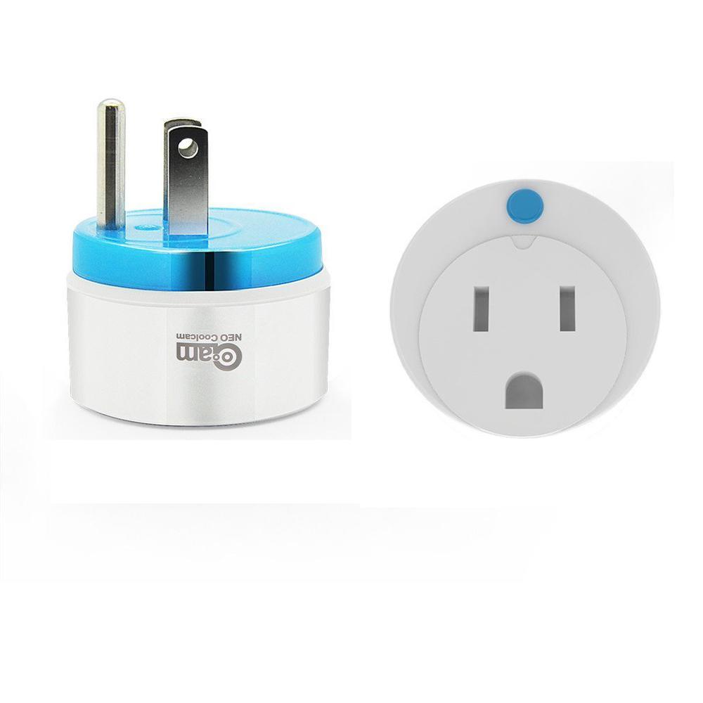 Mini Round Wi-Fi Smart Plug Works with Alexa and Google Home for Voice Control Save Energy (4-Pack) - Super Arbor