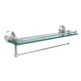 22 in. L x 5 in. H x 5 in. W Paper Towel Holder with Gallery Clear Glass Shelf in Venetian Bronze - Super Arbor