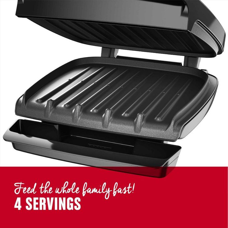 60 sq. in. Black Fixed Plate Indoor Grill