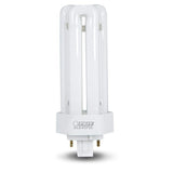 26W Equiv PL CFLNI Triple Tube 4-Pin Plug-in GX24Q-3 Base Compact Fluorescent CFL Light Bulb, Soft White 2700K (6-Pack)