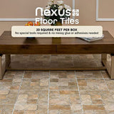 Achim Nexus Self-Adhesive Vinyl Floor Tile, Quartose Granite – 12 x 12 in, 1.2mm, 20 Tiles/20 sq ft