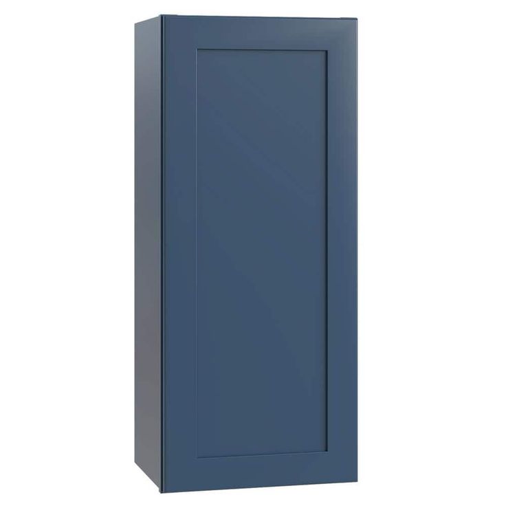Home Decorators Collection Newport 18 in. W x 12 in. D x 42 in. H Assembled Plywood Wall Kitchen Cabinet in Mythic Blue with Soft Close