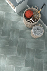 Style Selections Symphony Gray 4-mil x 12-in W x 24-in L Groutable Water Resistant Peel and Stick Luxury Vinyl Tile Flooring