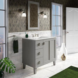 Ceramic/Impressions 37 in. Vitreous China Vanity Top with Basin in White Impressions - Super Arbor