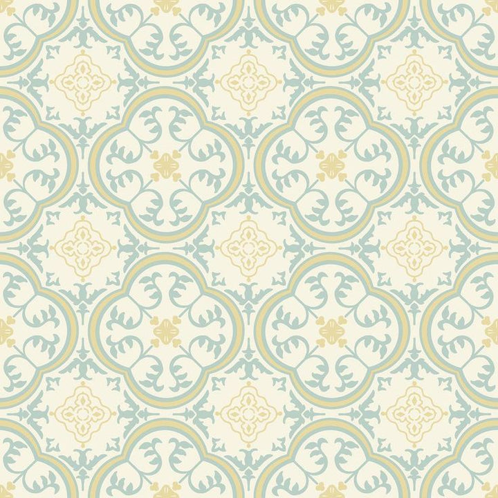 IVC Soho Blue and Gold Residential Vinyl Sheet, Sold by 13.2 ft. Wide x Custom Length