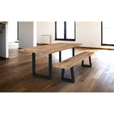 16-1/8 in. (410 mm) Matte Black Adjustable Tapered Bench Legs(2-Pack) - Super Arbor