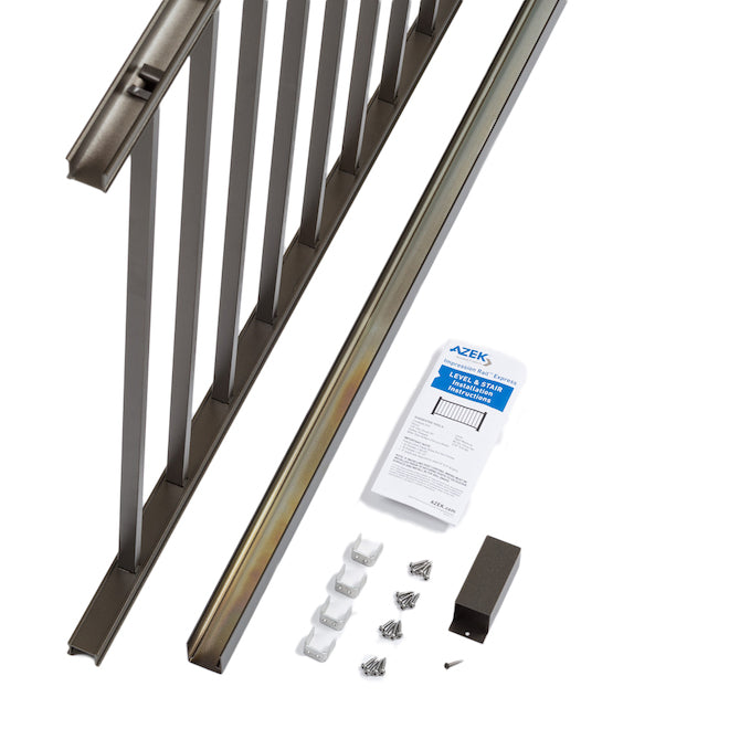TimberTech Impression Rail Express Level Universal Panel Dark Bronze 36" x 8'