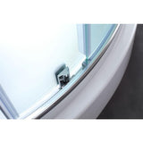 Breeze 36 in. L x 36 in. W x 76 in. H Corner Shower Kit with Intimacy Glass, Shower Base in White - Super Arbor