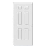JELD-WEN 30x80 Steel prehung entry door, Right-hand outswing, Primed – primary view 1