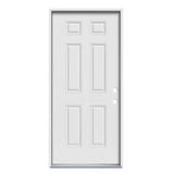 JELD-WEN 30x80 Steel prehung entry door, Left-hand inswing, Primed – primary view 1