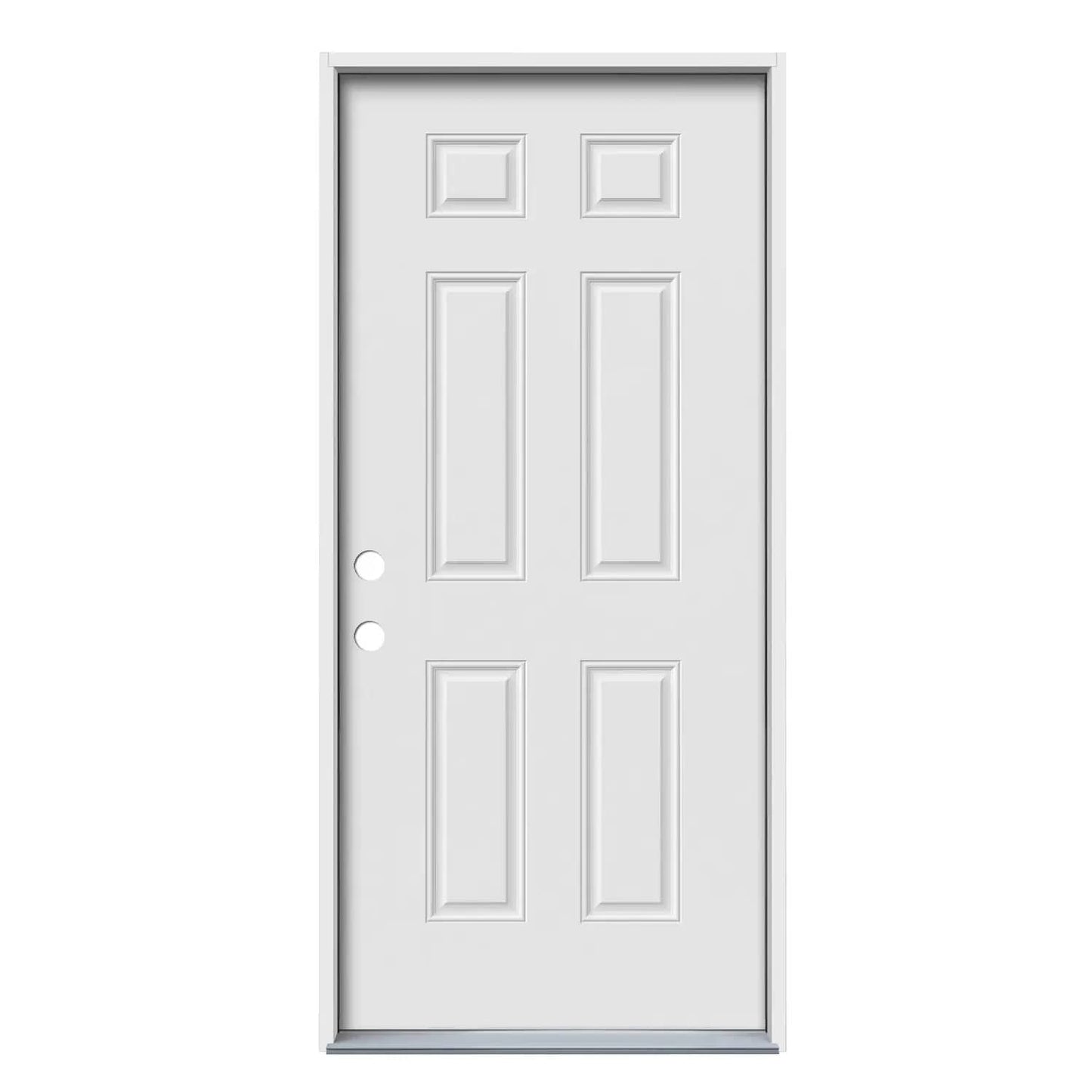 JELD-WEN 32x74 Steel prehung entry door, Right-hand inswing, Primed – primary view 1
