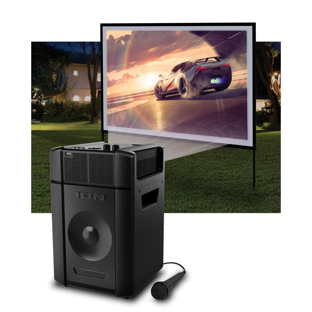 Projector Plus Powered Wireless Speaker with LED Projector - Super Arbor