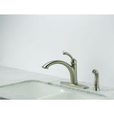 Delta Lewiston Stainless 1-Handle Deck-Mount High-Arc Handle Kitchen Faucet (Deck Plate Included)