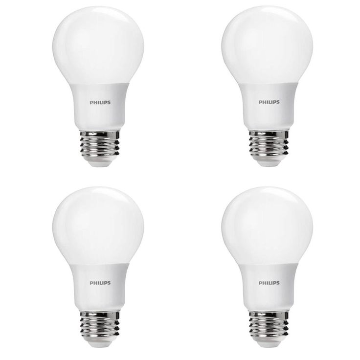 Philips 100-Watt Equivalent A19 Non-Dimmable Energy Saving LED Light Bulb Daylight (5000K) (2-Pack)