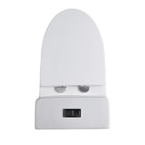 0.8 GPF/1.28 GPF Dual Bowl Flush Elongated Toilet Including Toilet Bowl Only Seat in White