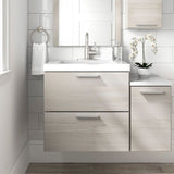 Style Selections Acadia 24-in White Single Sink Bathroom Vanity with White Cultured Marble Top