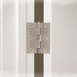 3-1/2 in. Square Corner Satin Nickel Door Hinge Value Pack (48-Pack)