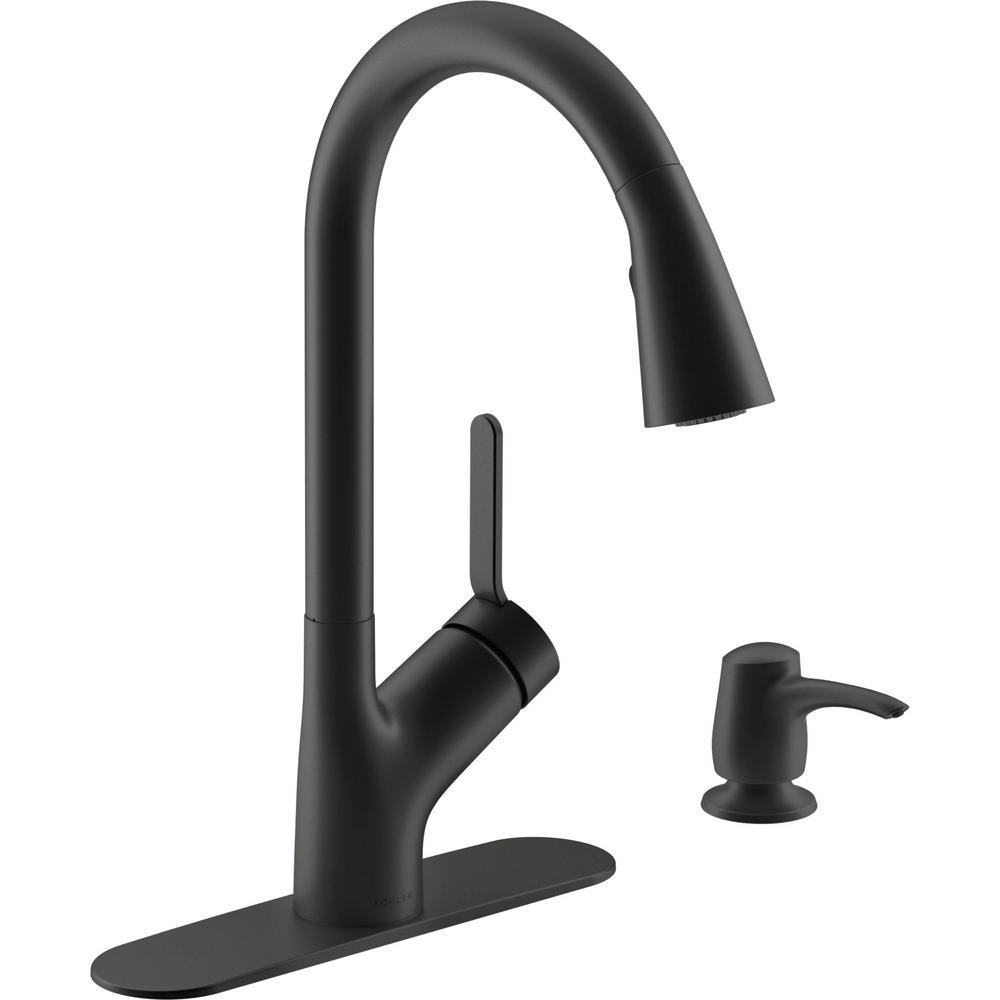 Setra Single-Handle Touchless Pull-Down Sprayer Kitchen Faucet in Vibrant Stainless - Super Arbor