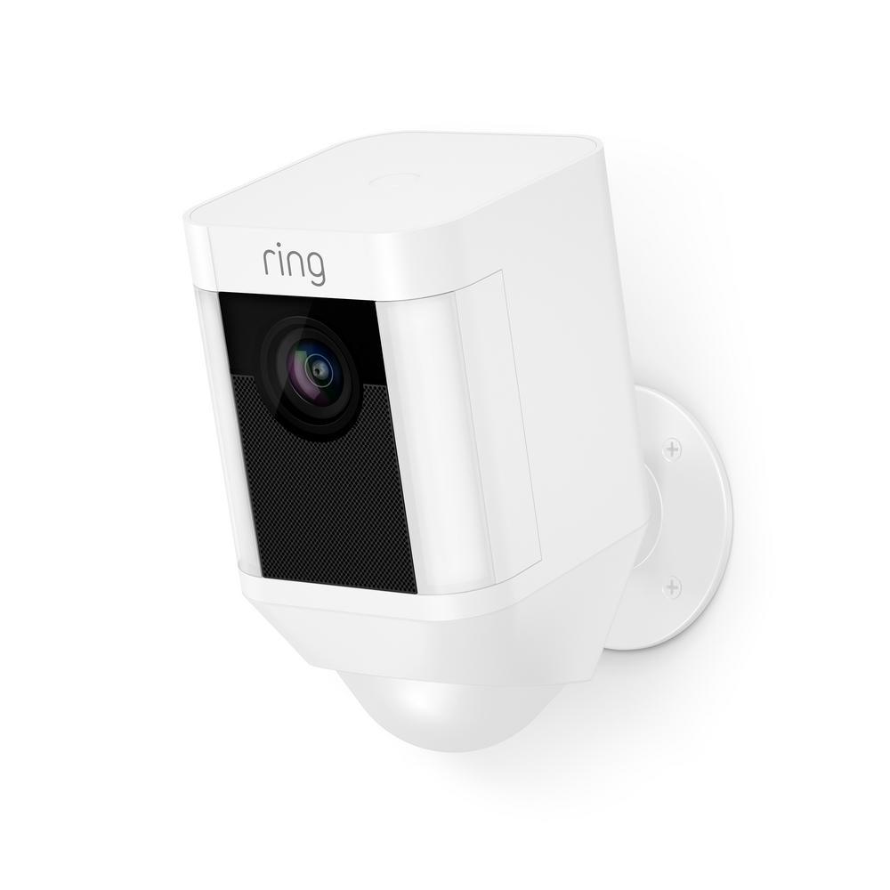Spotlight Cam Battery Wireless Outdoor Bullet Surveillance Camera, White (3-pack) - Super Arbor
