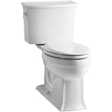 Archer Comfort Height 2-piece 1.28 GPF Single Flush Elongated Toilet with AquaPiston Flushing Technology in Black Black - Super Arbor