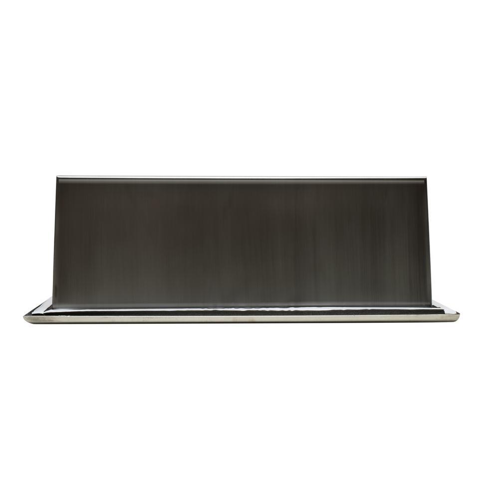 12 in. x 12 in. x 4 in. Niche in Brushed Stainless Steel - Super Arbor