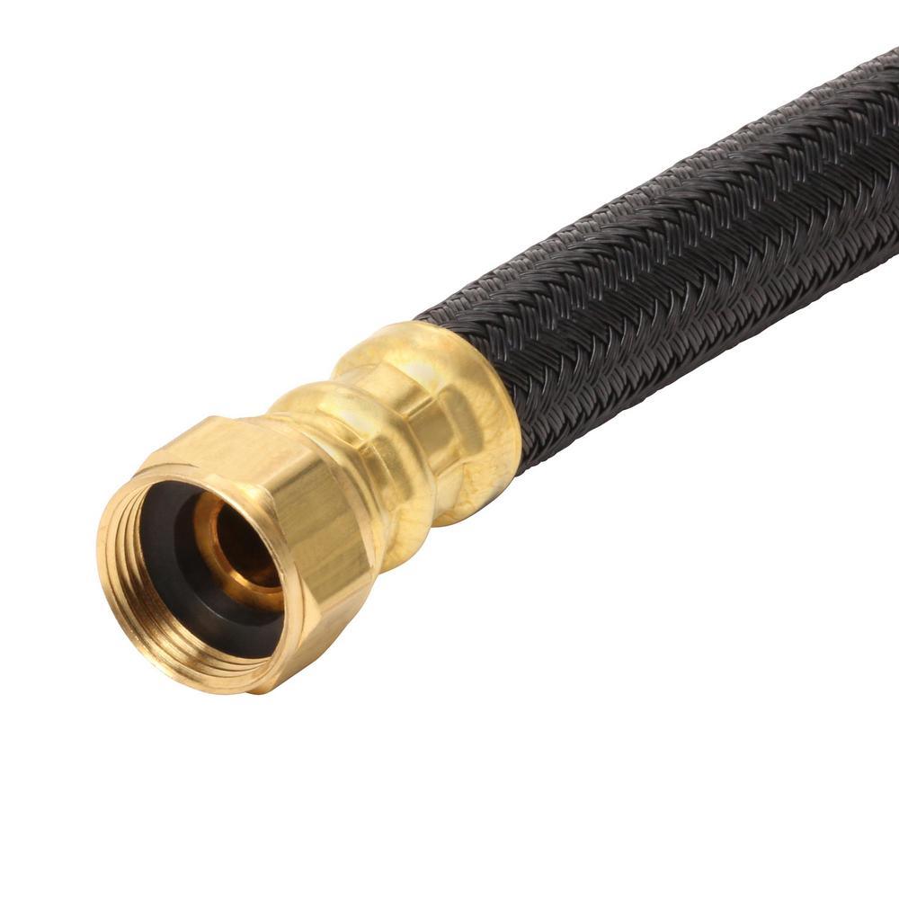 3/4 in. FIP x 3/4 in. Nominal PEX Barb x 18 in. Polymer Braided Water Heater Connector (0.57 in. I.D.) - Super Arbor