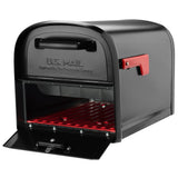 Oasis 360 Locking Parcel Mailbox with 2-Access Doors Black - Super Arbor
